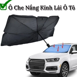 Ô Che Nắng Kính Lái Ô Tô Cao Cấp, Ô Che Nắng Kính  Lái Xe Hơi (Tặng BAO DA) - Chắn Nắng, Giảm Nhiệt Độ Bảo Vệ Nội Thất