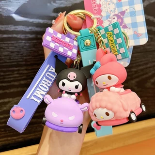 Sanrio Móc Khóa Xe Hơi Hình kuromi Hoạt Hình Đáng Yêu