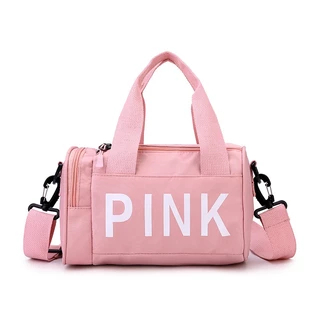 "Pink" Logo Túi Xách Mini Đa Năng Dễ Thương Cho Bé Trai Và Gái