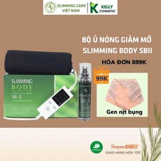 Đai nịt bụng giảm mỡ ủ nóng Slimming Body sb2 chính hãng,bộ đai quấn nóng sb2 cải tiến giảm mỡ bụng định hình vòng eo.