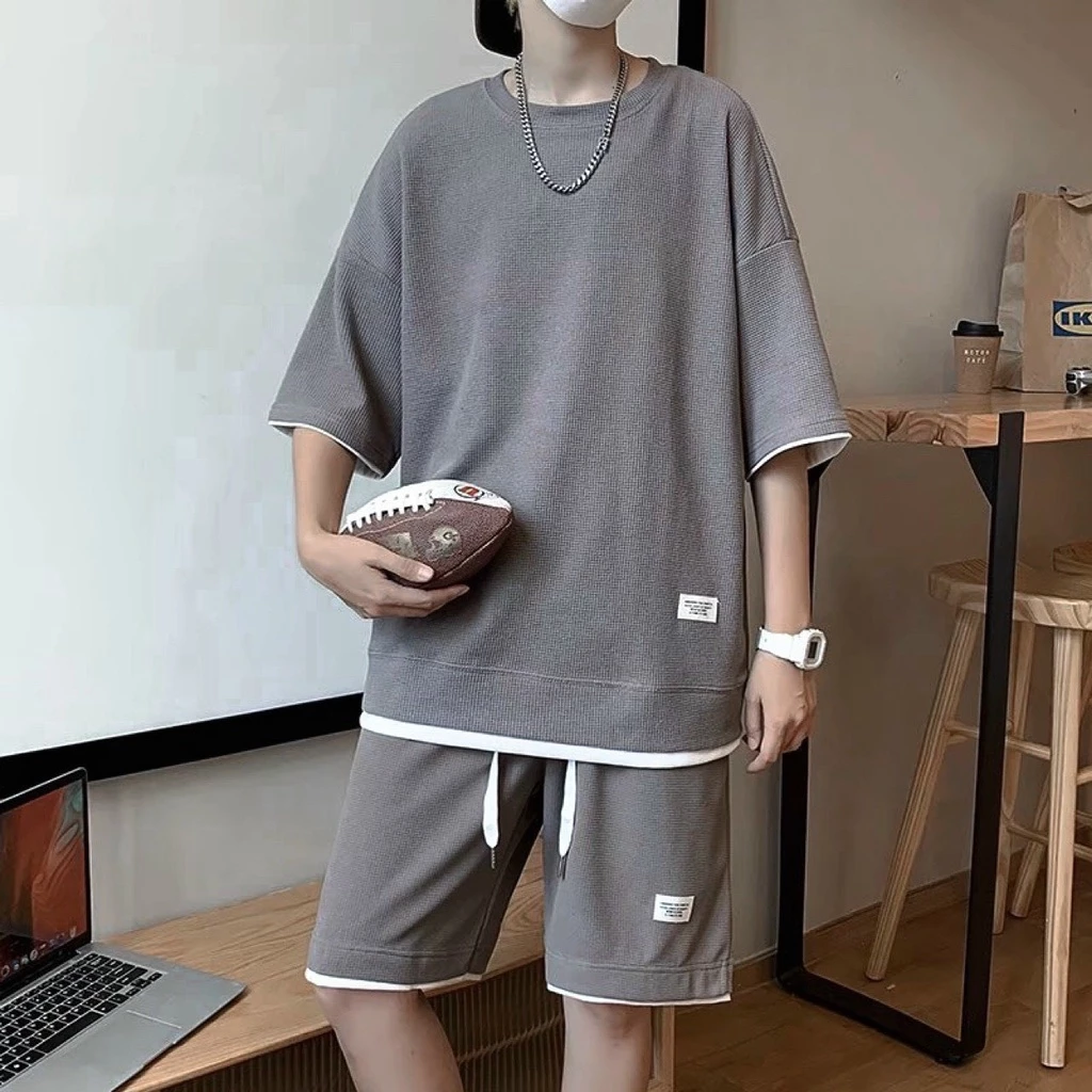 Bộ Quần Áo Thể Thao Nam Mặc Mùa Hè SIêu Thoáng Mát Phối Layer Thời Trang Vải Tổ Ong J7