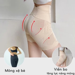 Quần Gen Nịt Bụng Cạp Cao Định Hình Siết Eo Nâng Mông, Quần Gen Bụng Chống Cuộn Q1 [Hàng Cao Cấp]