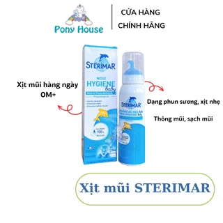 Xịt Mũi Cá Heo Vàng Sterimar Baby - Xịt Mũi Hàng Ngày Cho Bé Từ Sơ Sinh - CHUẨN PHÁP | DATE 2023 | MẪU MỚI | CHAI 100ml