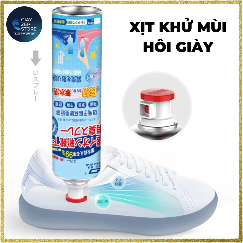 Combo 3 Chai Xịt Khử Mùi Giày Dép NaNo Bạc, Chai Xịt Khử Mùi Hôi Chân Nhật Bản