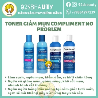 Toner Compliment No Problem làm sạch sâu, kiềm dầu, giảm viêm, giảm mụn