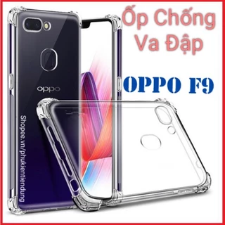 Ốp Lưng Oppo F9 Dẻo Trong Suốt Chống Va Đập Có Gù Bảo Vệ 4 Gốc Silicon Cao Cấp