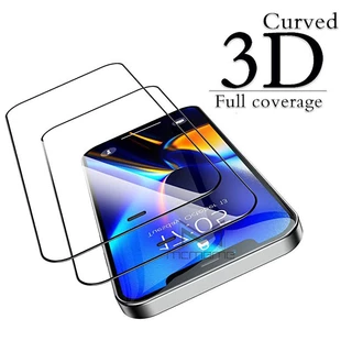 Kính cường lực toàn màn hình cong 3D dành cho  For IPhone 15 14 13 12 11 Pro 7 8 6 6S Plus X XR XS Max SE 2020