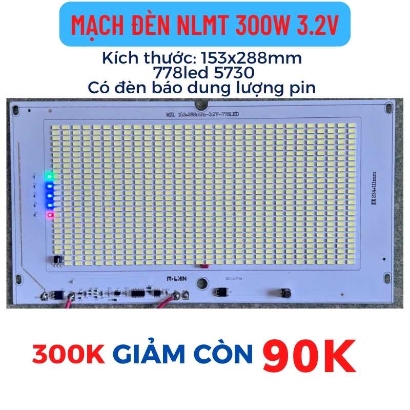 MẠCH ĐIỀU KHIỂN LIỀN CHIP LED 60W, 100W, 200W, 300w LẮP CHO ĐÈN NĂNG LƯỢNG MẶT TRỜI CÁC LOẠI