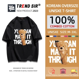 TrendSir Hàng mới áo thun mùa hè áo phông Búp bê🤩100% Cotton Chín màu sắc M-3XL