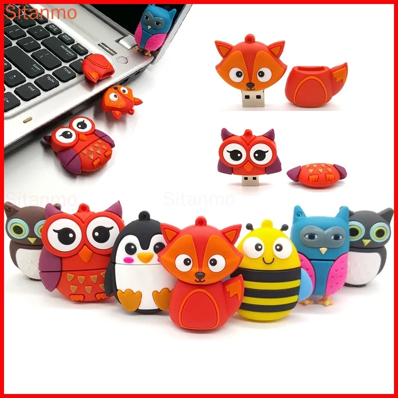 Usb Tốc Độ Cao 128GB 128GB 64GB 32GB 16GB Hình Chim Cánh Cụt Hoạt Hình