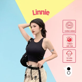 Áo croptop nữ Linnie sát nách - Áo ba lỗ thun gân không tay kiểu ôm body tank top