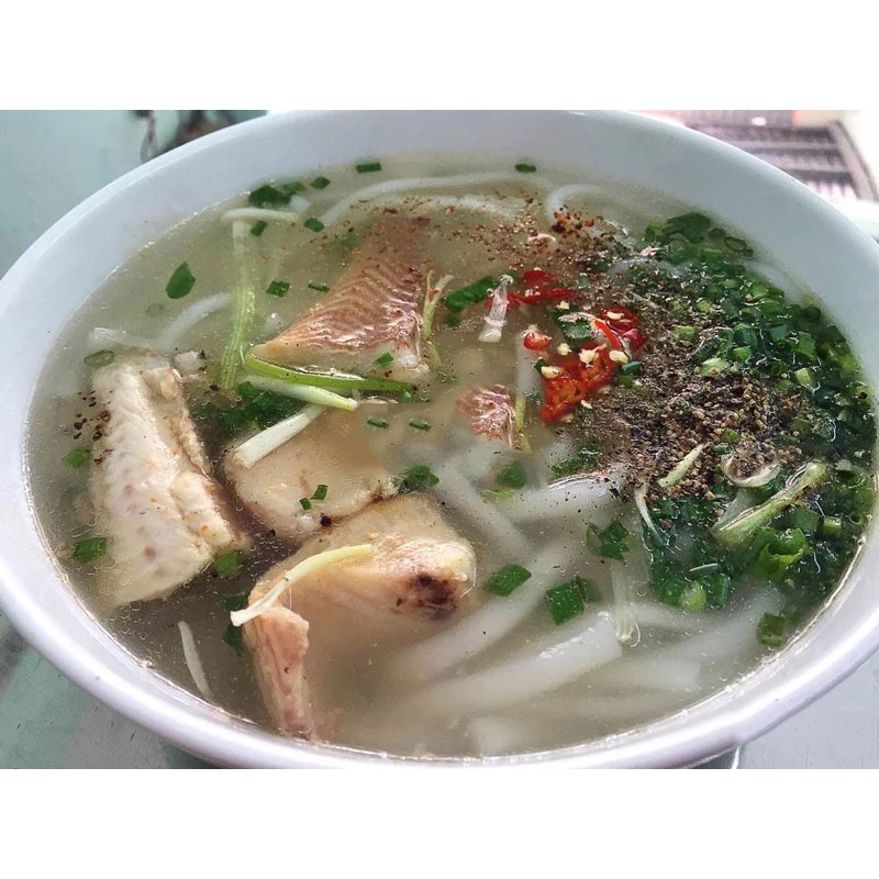 Bánh canh bột xắt trắng