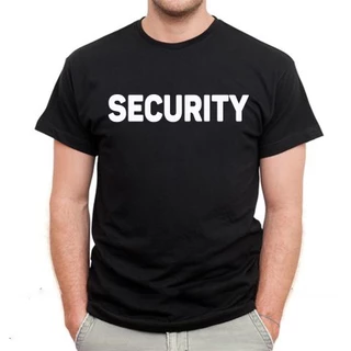 Áo thun Nam màu đen in logo SECURITY đẹp - Cotton Thái M2449