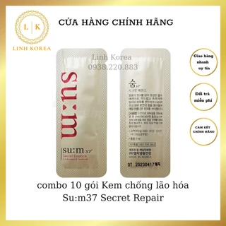 combo 5 gói Nước thần Su:m37° Secrect Essence 1ml