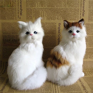 Mèo Nhồi Bông Mini Dễ Thương Dùng Làm Quà Tặng Sinh Nhật