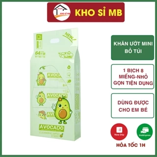 khăn ướt mini bỏ túi tiện dụng, khăn giấy ướt mini cho bé kho sỉ mb