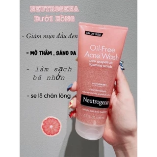 Sửa rửa mặt có hạt bưởi hồng Neutrogena