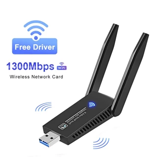 Usb Thu Sóng WiFi 1300Mbps 3.0 2.4GHz & 5GHz Băng Tần Kép Cho Máy Tính Để Bàn / Laptop Thẻ