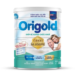 ORIGOLD CANXI GLUSURE - LON 900G CÔNG THỨC CẢI TIẾN - GIÚP HẤP THU TỐI ƯU GIÚP HỆ XƯƠNG CHẮC KHỎE.  - Giúp tiêu hóa tốt.