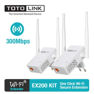 Bộ mở rộng sóng WiFi kèm Repeater Chuẩn N Totolink EX200-BH 24 T 4.8 , Bộ Kích Sóng 4G