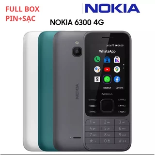 (Mẫu Mới) Điện Thoại Nokia 2 Sim Nokia 6300 Mẫu Mới Nhất 4G (Loại 1) Fullbox Bảo Hành 1 Đổi 1, Đủ Màu