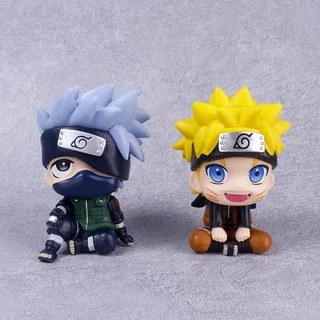 Mô Hình Nhân Vật Naruto Kakashi Uchiha Sasuke 9CM Bằng PVC Dễ Thương Trang Trí Xe Hơi