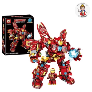 ĐỒ CHƠI LẮP RÁP LEGO MÔ HÌNH IRONMAN ROBOT HULKBUSTER AVENGERS NGƯỜI SẮT KHỒNG LỒ LY76038