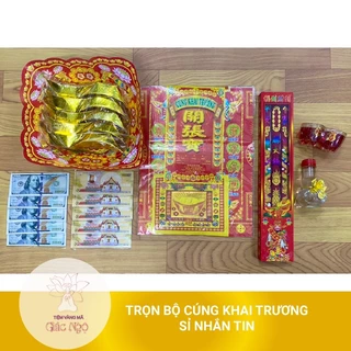 TRỌN BỘ CÚNG KHAI TRƯƠNG ĐẦY ĐỦ - VÀNG MÃ GIÁC NGỘ