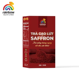 Trà Gạo Lứt Saffron Rainbow Healthy & Fresh Cao Cấp Ngủ Ngon Giải Độc Thanh Lọc Cơ Thể