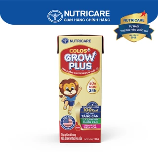 Sữa Bột Pha Sẵn GROW PLUS Colos 24h Nutricare Sữa Non Dinh Dưỡng Cho Bé Nhẹ Cân Thấp Còi Từ 1 Tuổi thùng 48 hộp x 180ml