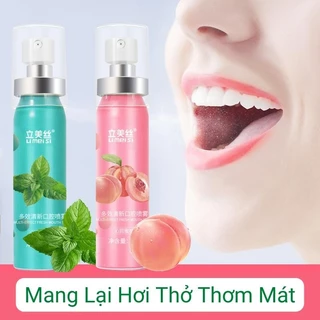 Xịt thơm miệng 20ml dung tích giữ mùi lâu không chứa cồn Chai xịt thơm miệng Hoa Quả Thơm miệng sạch sẽ