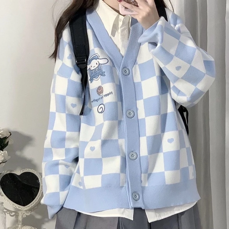 Áo Khoác Cardigan Thêu Hình Thời Trang Thu Đông Cho Nữ