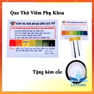 Que Thử Viêm Phụ Khoa Nhanh Nhạy Chính Xác ,Que test viêm âm đạo - Tặng kèm cốc QUETHU01