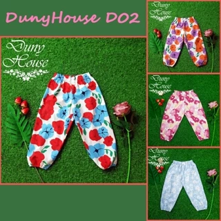 Quần bom dài chống muỗi cho bé gái thô hoa 100%cotton, Thời trang thiết kế Duny House