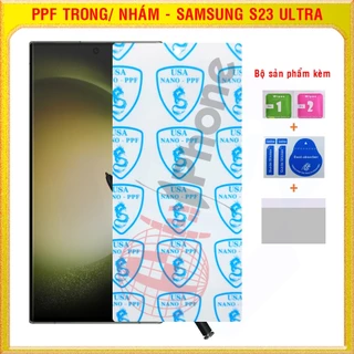 Dán dẻo PPF loại trong và nhám mặt trước, sau cho Samsung Galaxy S23 Ultra