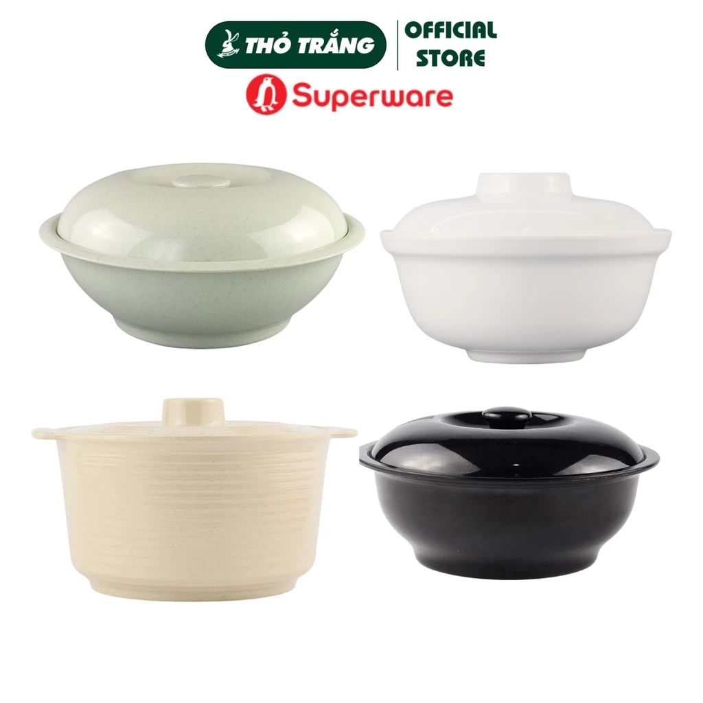 Thố Cơm, Thố Canh Có Nắp Nhựa Melamine Superware Thái Lan