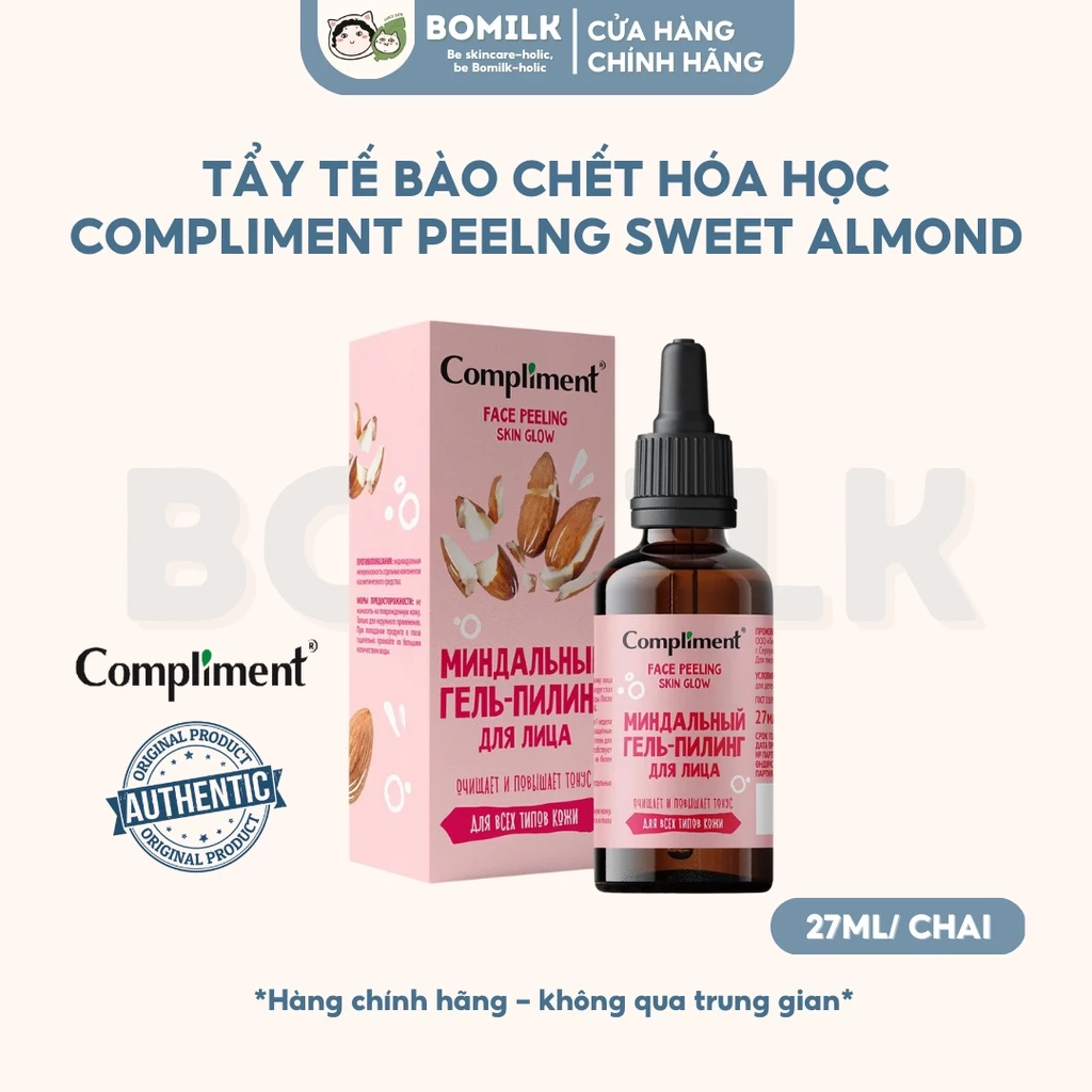 (DATE 12/24) Tẩy da chết Compliment Peeling Almond Skin glow - peel hạnh nhân làm sáng, căng mịn da