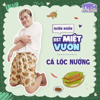 Quần ĐÙI họa tiết CÁ LÓC NƯỚNG TRUI by Tiệm cái quần