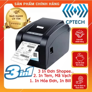 [ Bao giá shopee - BH 12 Tháng ] Máy in Xprinter XP 350B in đơn hàng GHTK, in tem nhãn và phiếu giao hàng các sàn TMĐT