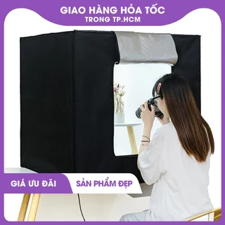 Hộp chụp hình sản phẩm có đèn led chuyên nghiệp 80x80cm 009