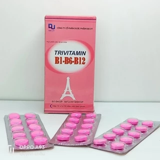 TRIVITAMIN B1-B6-B12 BỔ SUNG VITAMIN 3B HỘP 100 VIÊN