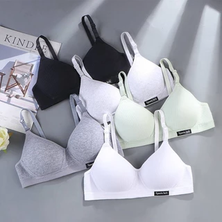 Áo Ngực Nữ Sinh Cotton Không gọng Ôm Ngực Mút Mềm A15