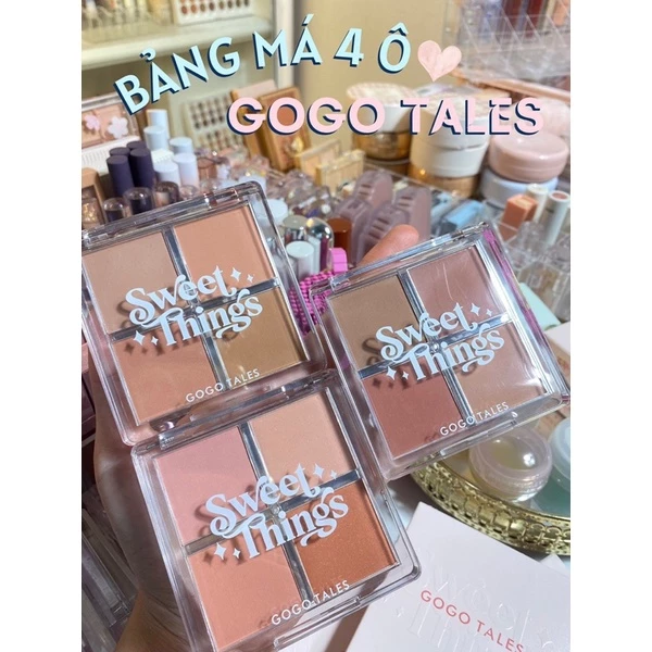 [GOGO TALES] Bảng má hồng 4 ô GOGO TALES SWEET THINGS