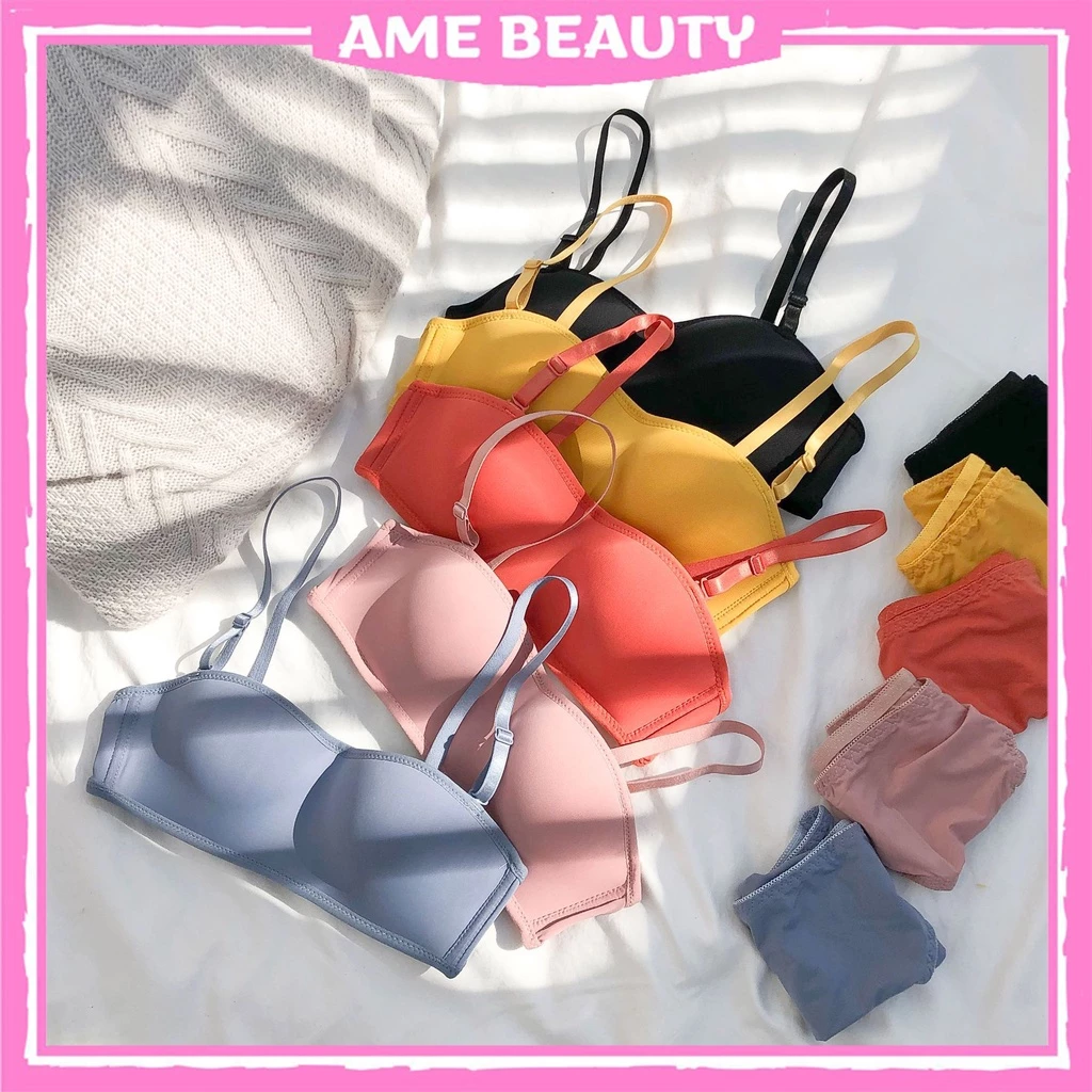 Áo ngực nữ không gọng nâng ngực Ame Beauty, áo lot nữ đúc su mềm mại mã ANM-44