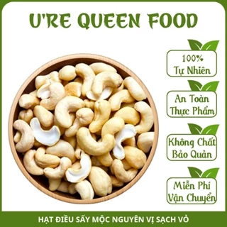 Hạt điều bình psấy nguyên vị hộp 250g/500g QU18 hạt điều chắc mẩy vị ngọt đậm đà, không chất bảo quản - U QUEEN