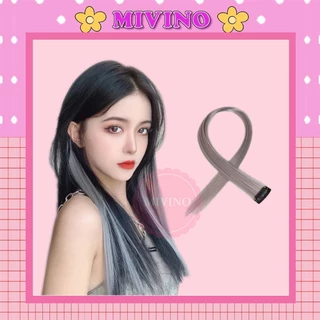 Tóc giả highlight Mivino tóc kẹp dài nhiều màu phong cách Hàn Quốc CM11