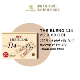 [HSD: 2/8/2024 - MUA 1 TẶNG 1] Cà phê hòa tan The Blend 114 nguyên chất (60 gói x 2g)