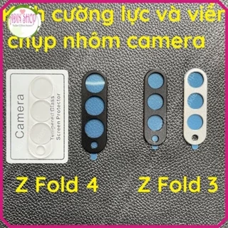 Kính cường lực trong và viền chụp nhôm camera  Samsung Z Fold 4 5G/ Z Fold 3 5G (ZFold 4 5G/ ZFold3 5G) bảo vệ toàn diện