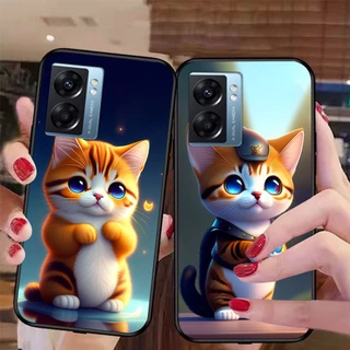 Ốp lưng oppo a77 5g /a57 2022 in hình chú mèo cực cute dễ thương