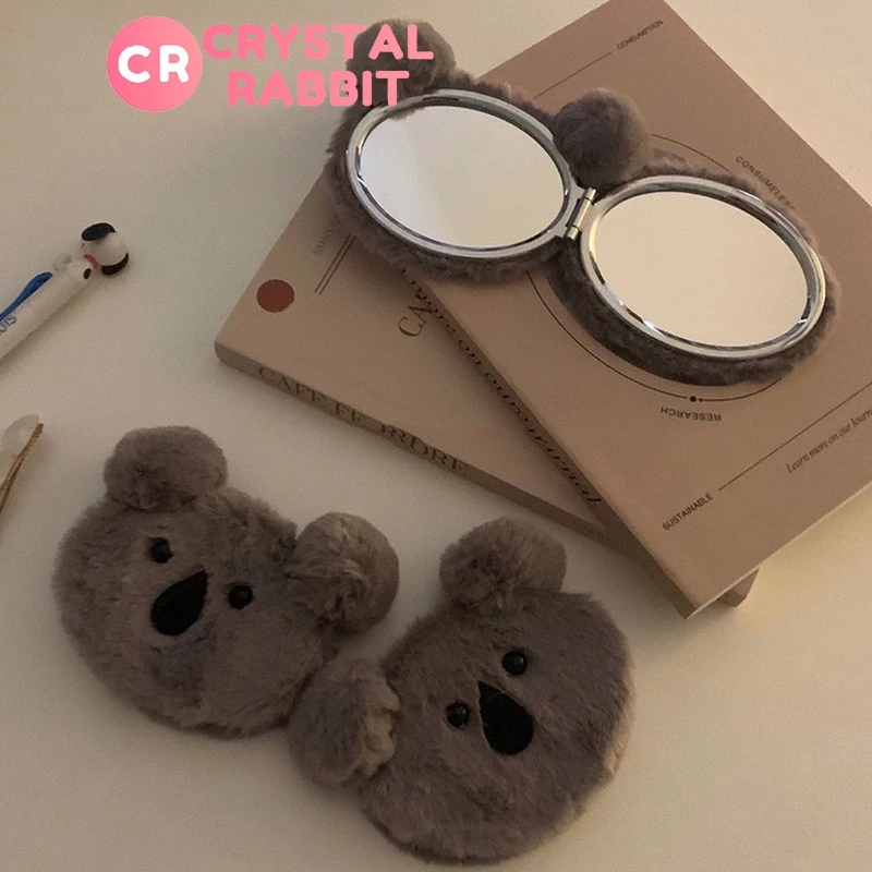 Gương Trang Điểm Hai Mặt Hình Tròn Họa Tiết Gấu koala Dễ Thương